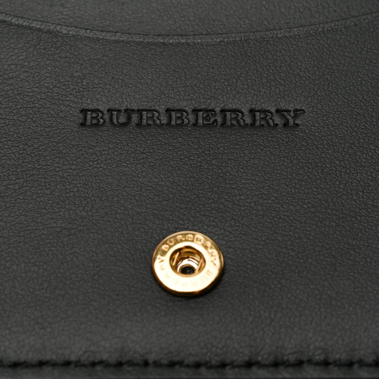 Burberry Soft Grain Calfskin Haymarket Check Camberwell Card Case Black 7 of 9