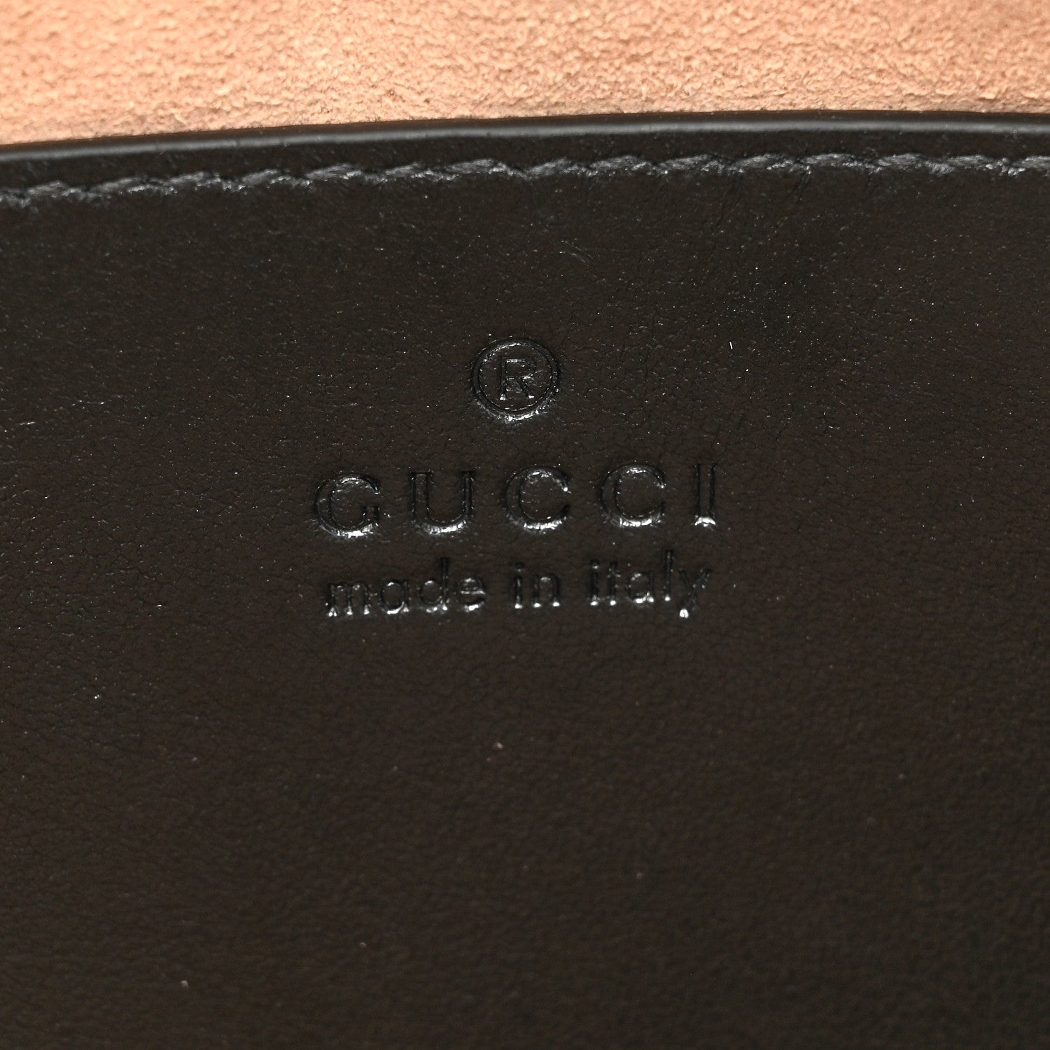 Gucci Calfskin Matelasse Aria Mini GG Marmont Chain Shoulder Bag Black 6 of 10