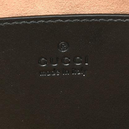 Gucci Calfskin Matelasse Aria Mini GG Marmont Chain Shoulder Bag Black 6 of 10