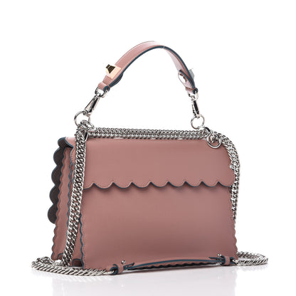 Fendi Vitello Liberty Scalloped Studded Kan I Shoulder Bag English Rose 3 of 10