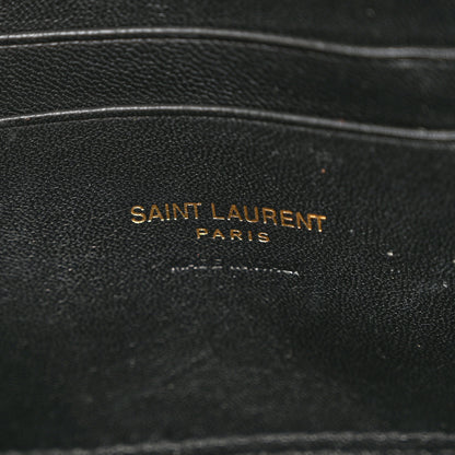 Saint Laurent Grain De Poudre Matelasse Monogram Mini Lou Camera Bag Black 6 of 11