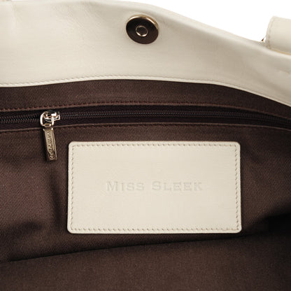 Dolce & Gabbana Calfskin Miss Sleek Bianco 6 of 7