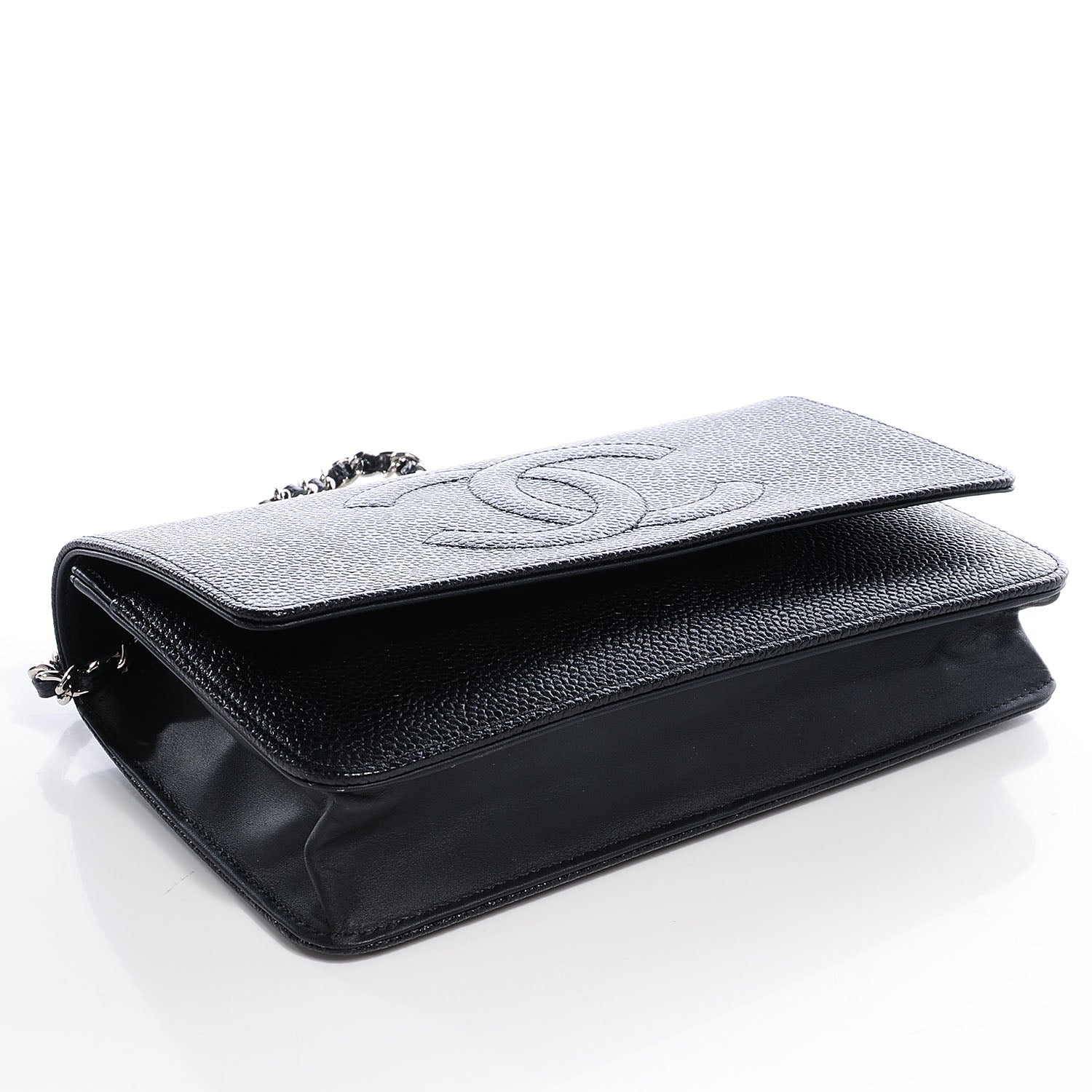 Chanel Caviar Wallet on Chain WOC Black 4 of 10