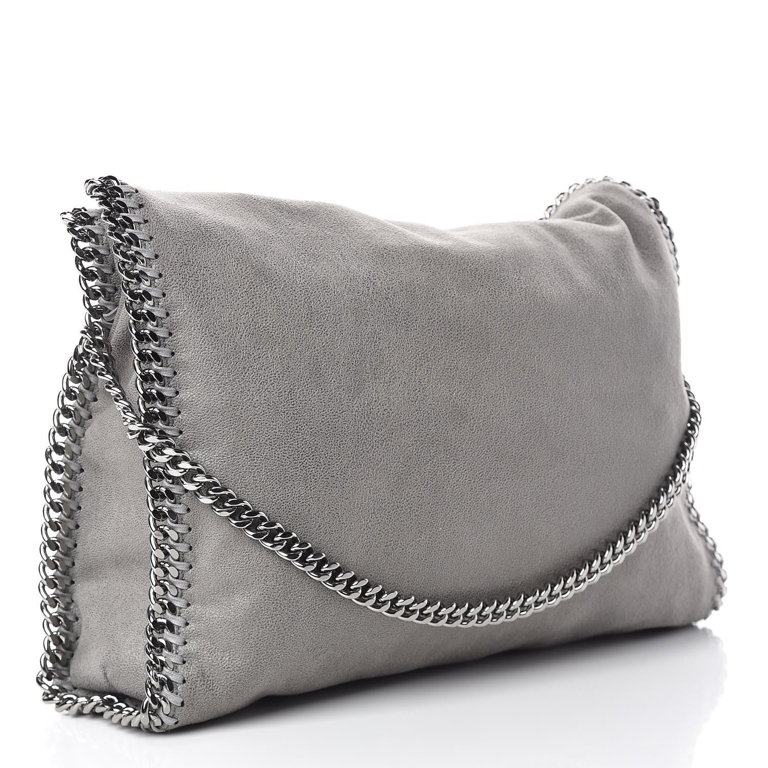 Stella McCartney Shaggy Deer Falabella Fold Over Tote Grey 3 of 12
