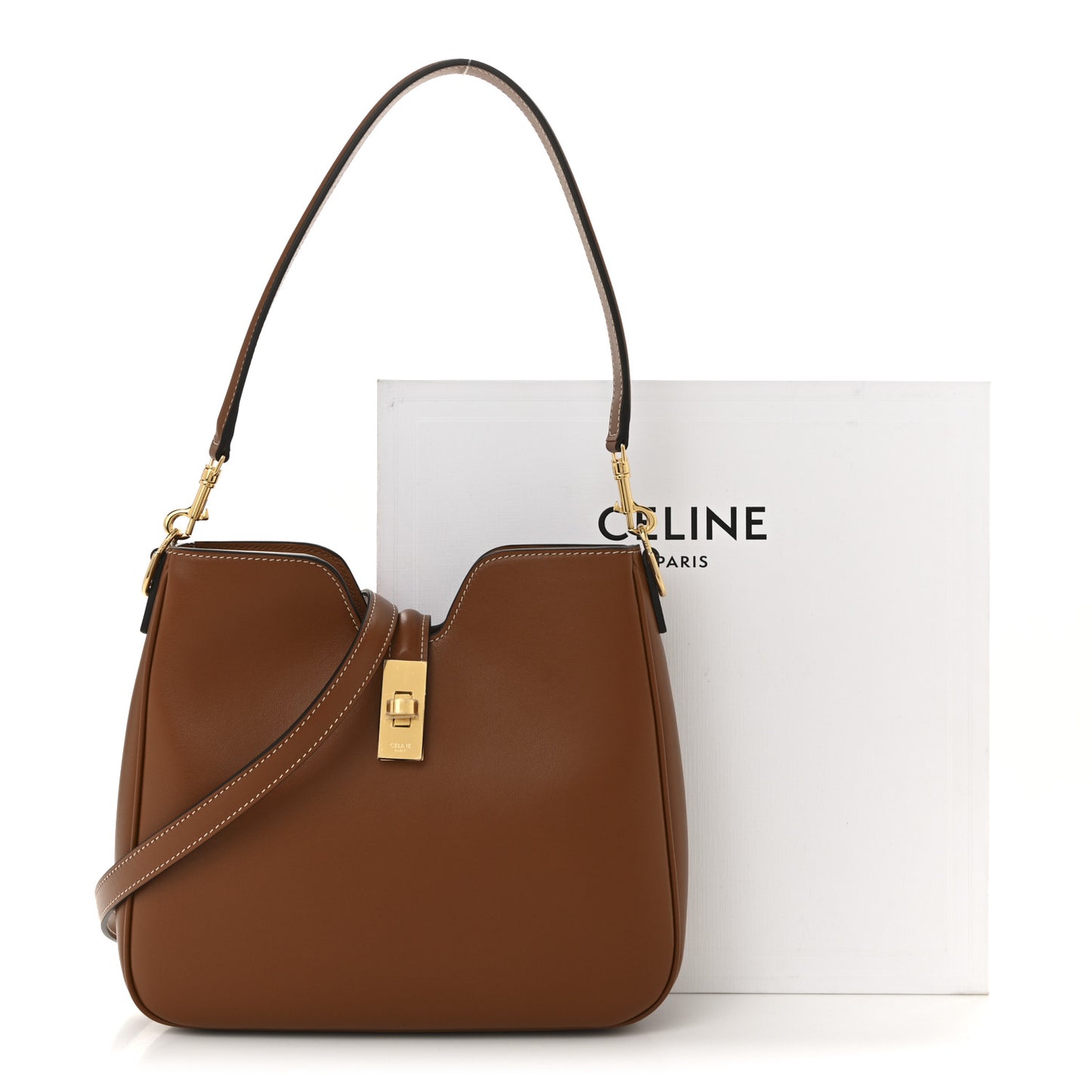 Smooth Calfskin Small Camille 16 Soft Bag Tan