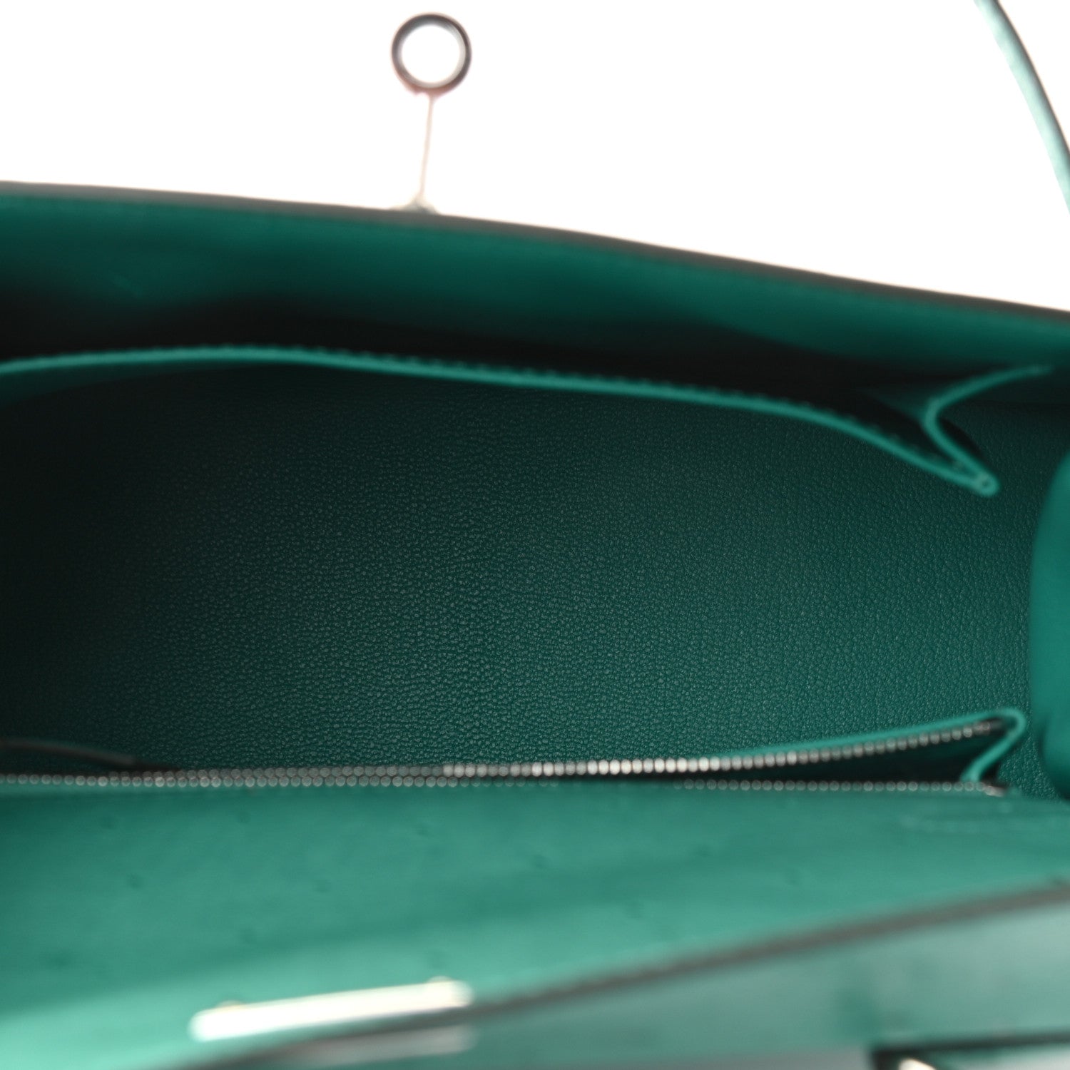 Hermes Ostrich Kelly Sellier 25 Vert Verone 9 of 45