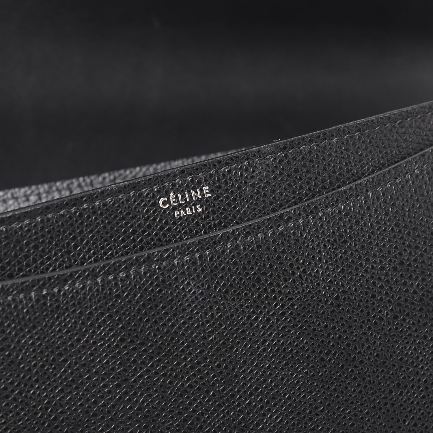 Celine Baby Grained Calfskin Medium Case Flap Black 6 of 9