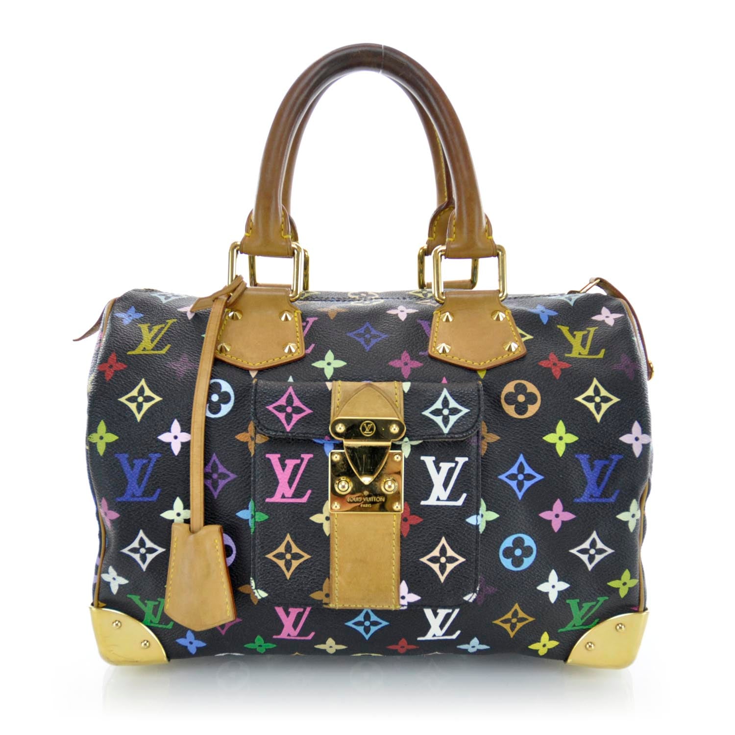 Louis Vuitton Monogram Multicolor Speedy 30 Black 1 of 11