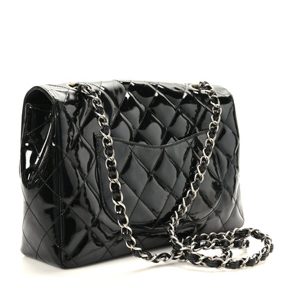 Chanel Patent Quilted Medium Single Flap Black 3 of 9