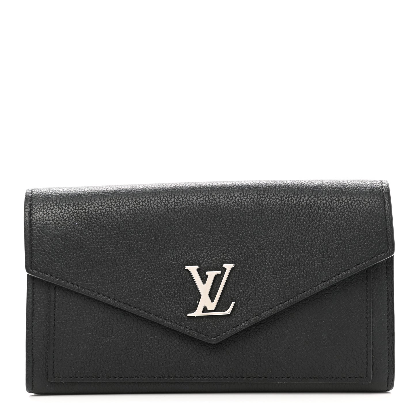 Soft Calfskin My Lockme Wallet Black