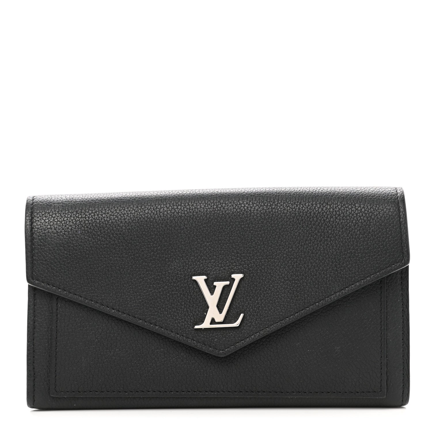 Louis Vuitton Soft Calfskin My Lockme Wallet Black 1 of 6