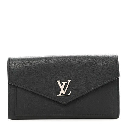 Louis Vuitton Soft Calfskin My Lockme Wallet Black 1 of 6