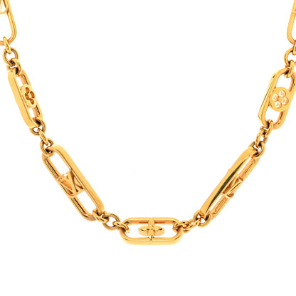 Louis Vuitton Metal My LV Chain Necklace Gold 1 of 5