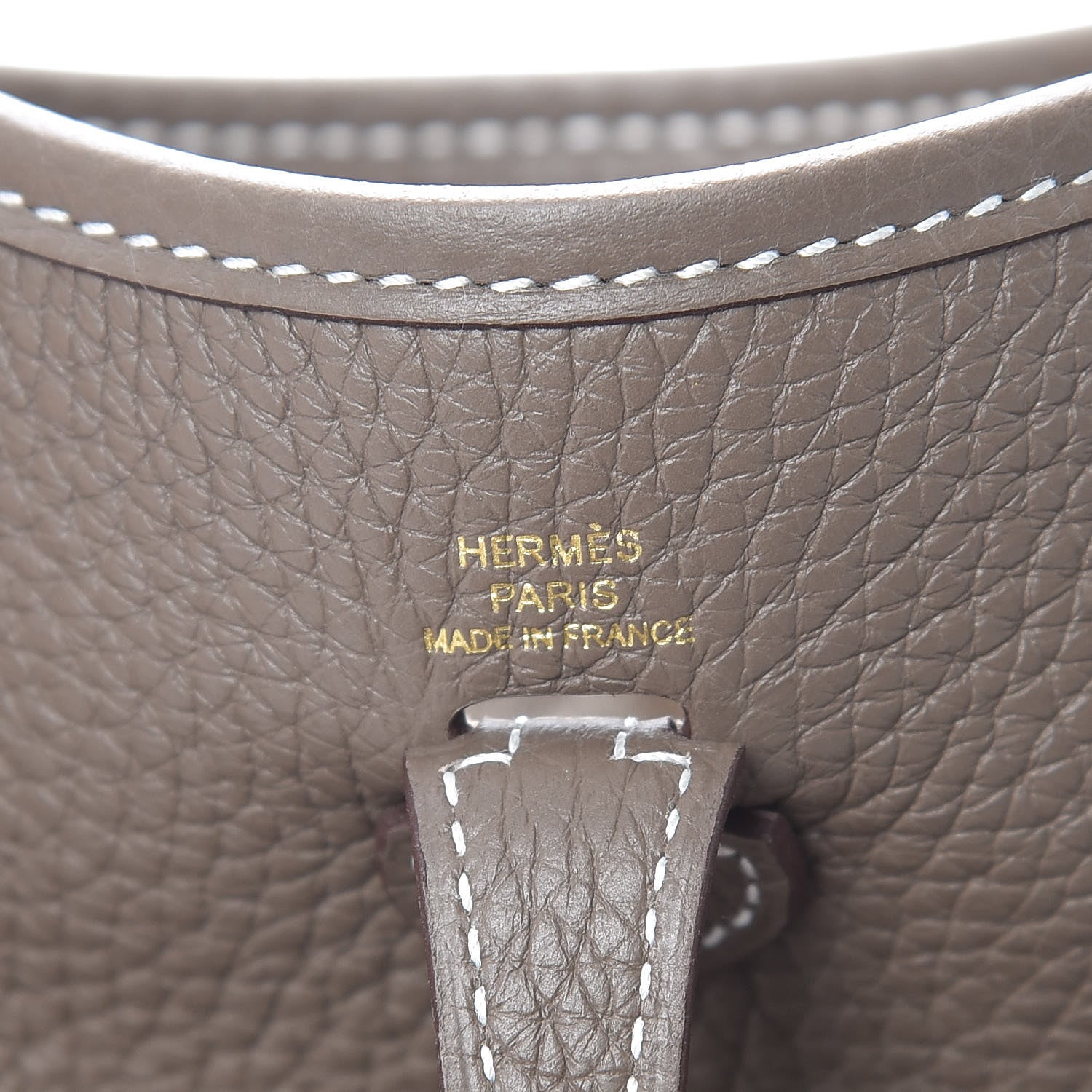 Hermes Taurillon Clemence Amazone Evelyne TPM Etoupe Bleu Indigo 6 of 10
