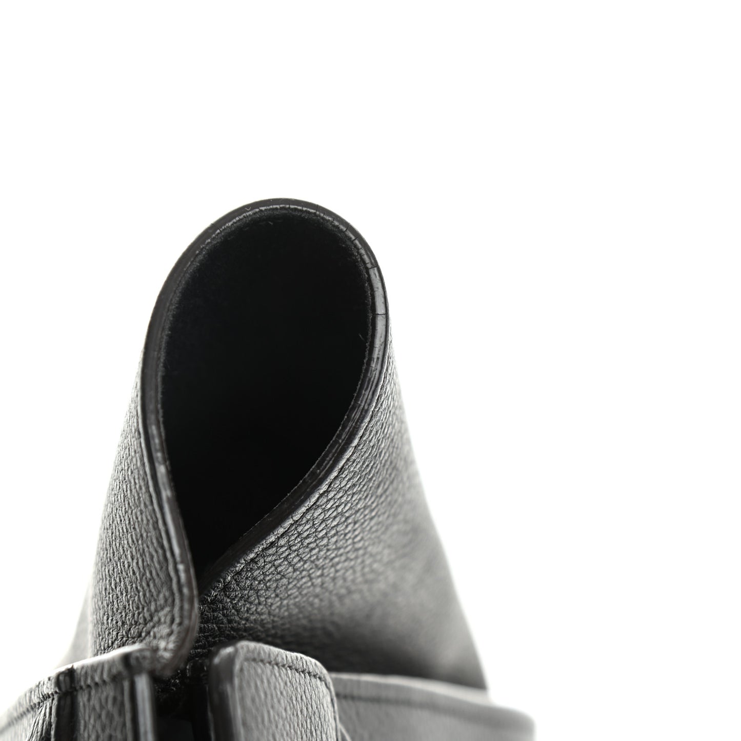 Drummed Calfskin Micro Luggage Black