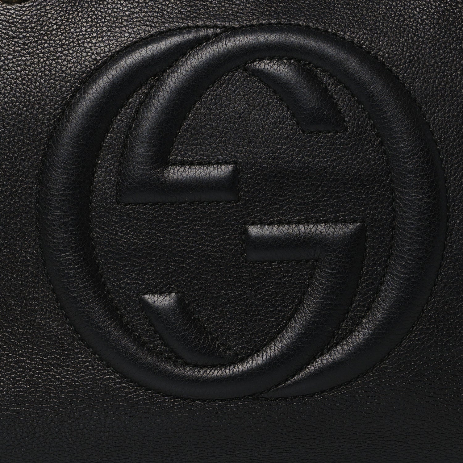Gucci Pebbled Calfskin Medium Soho Bowler Black 8 of 11