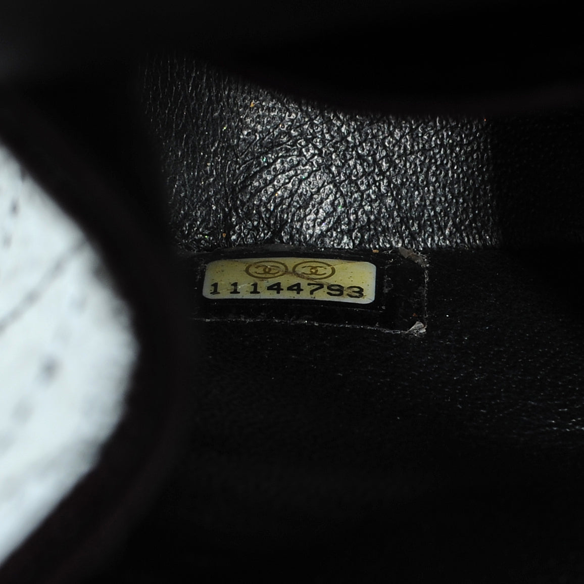 Patent Medium Double Flap Black