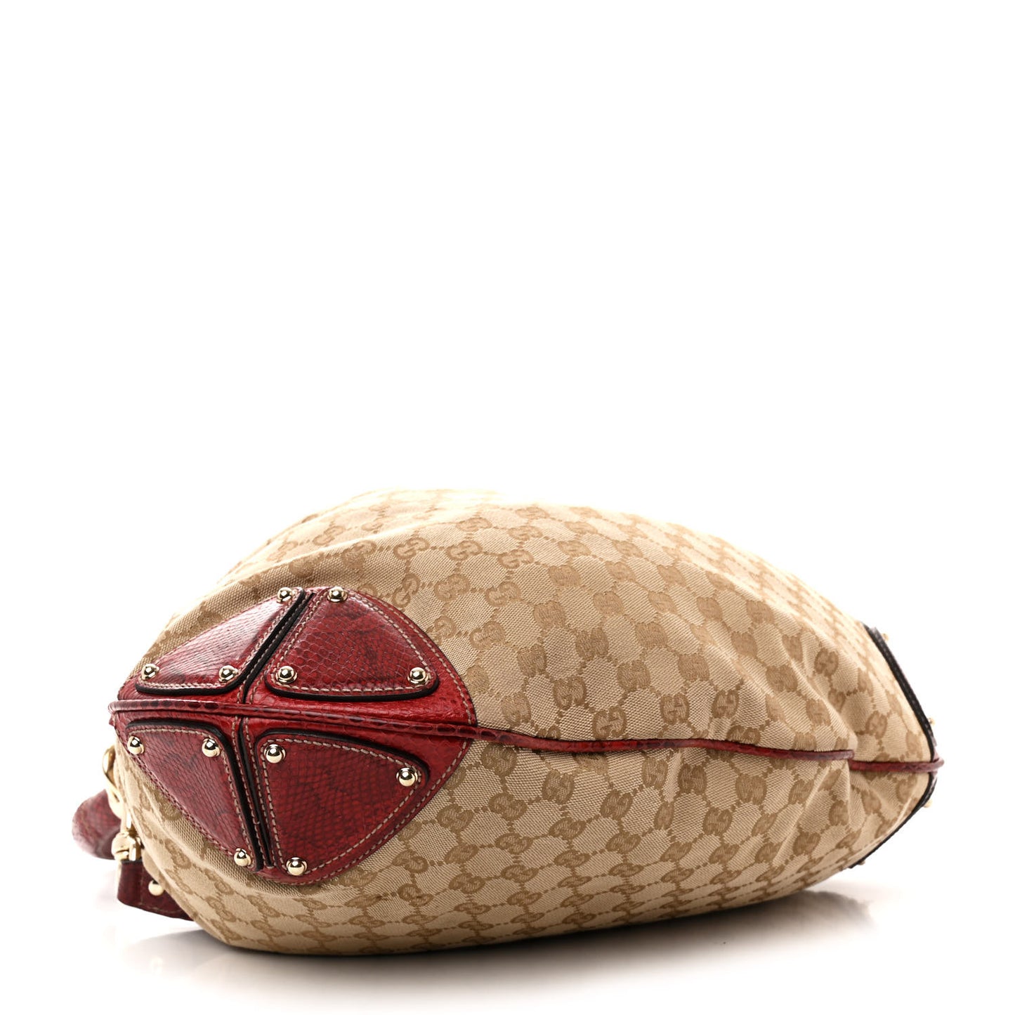 Monogram Snakeskin Large Unicef Indy Top Handle Hobo Red