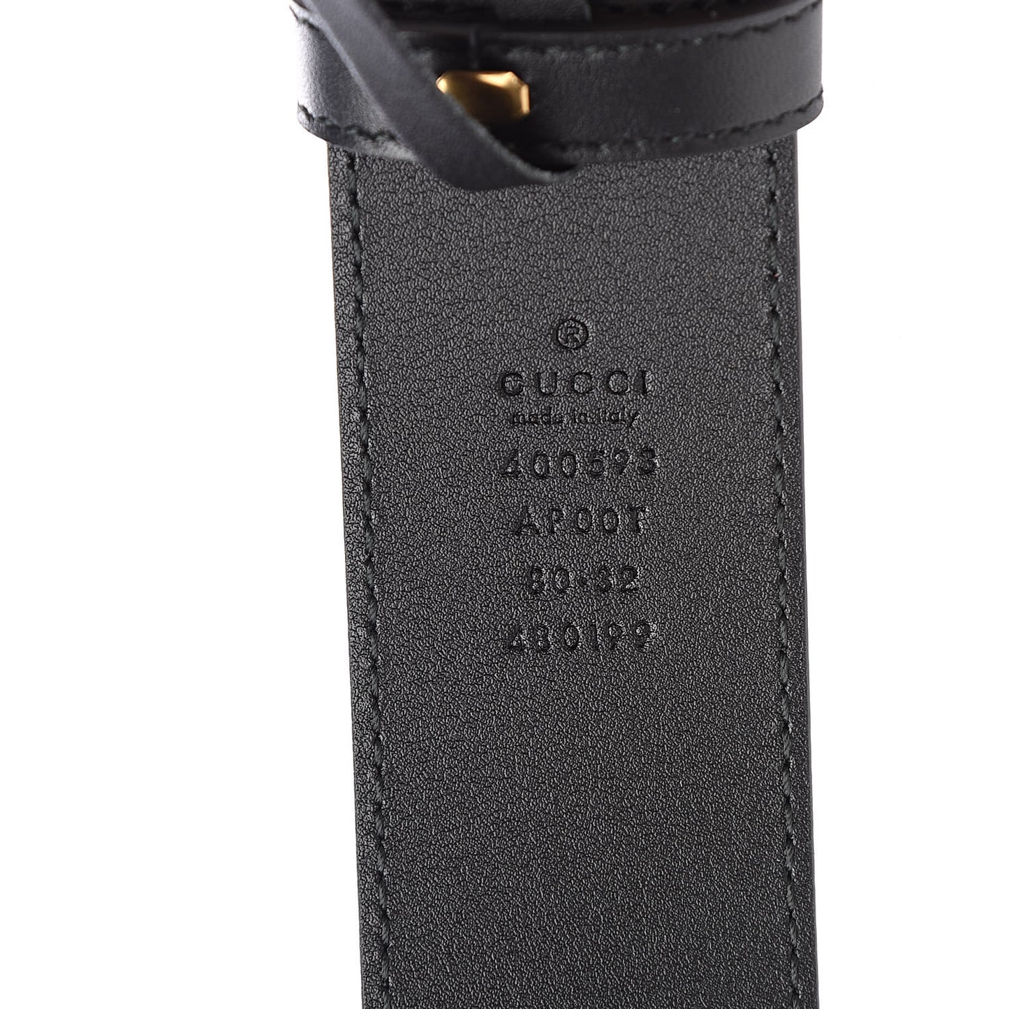 Calfskin Double G 40mm Belt 80 32 Black
