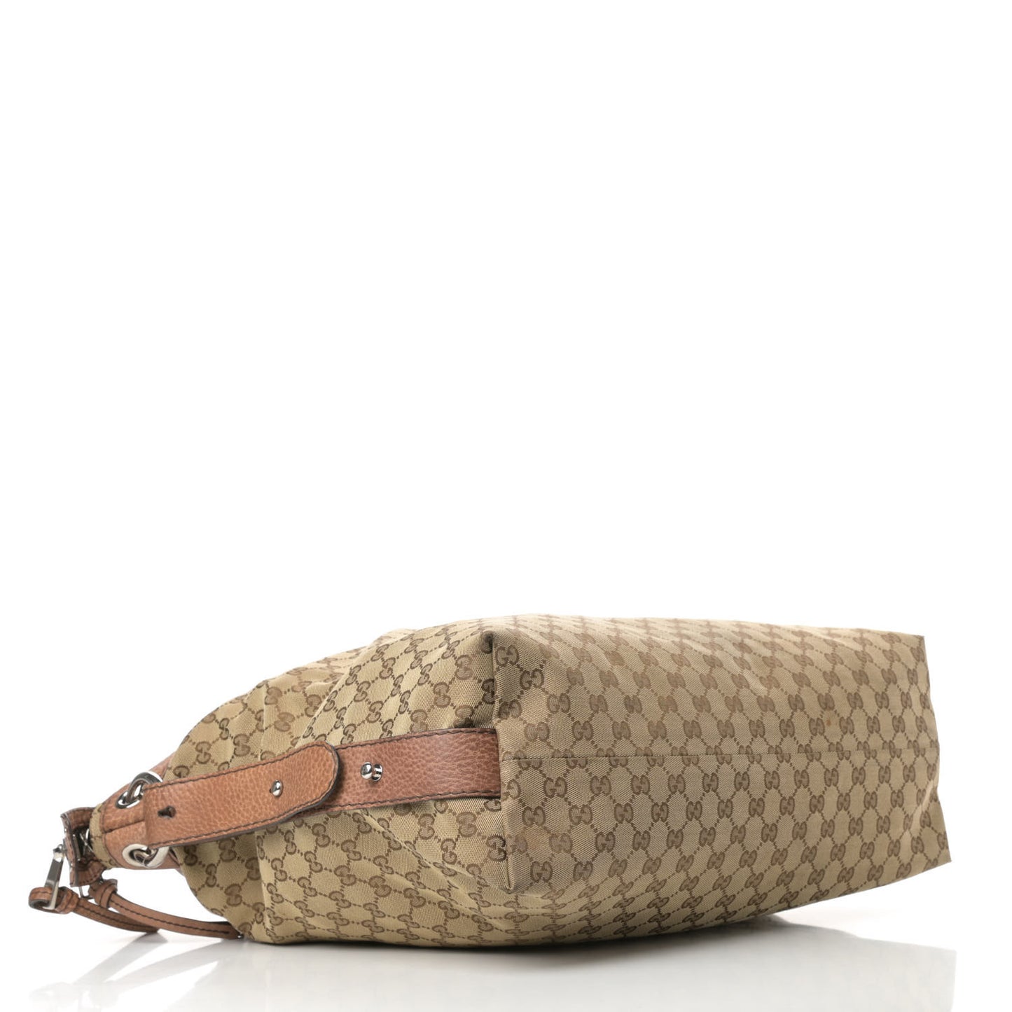 Monogram Large Bamboo Bar Tassel Shoulder Bag Brown