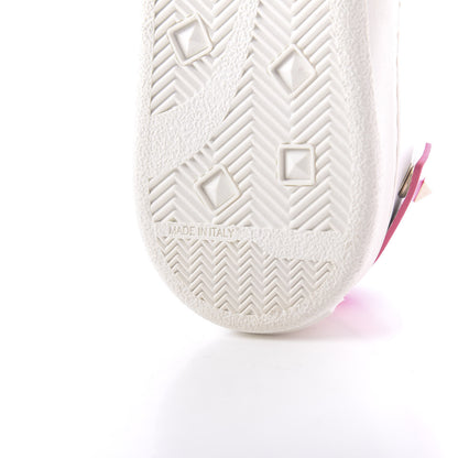 Valentino Garavani Calfskin Womens Backnet Sneakers 35 White Fuchsia 9 of 10