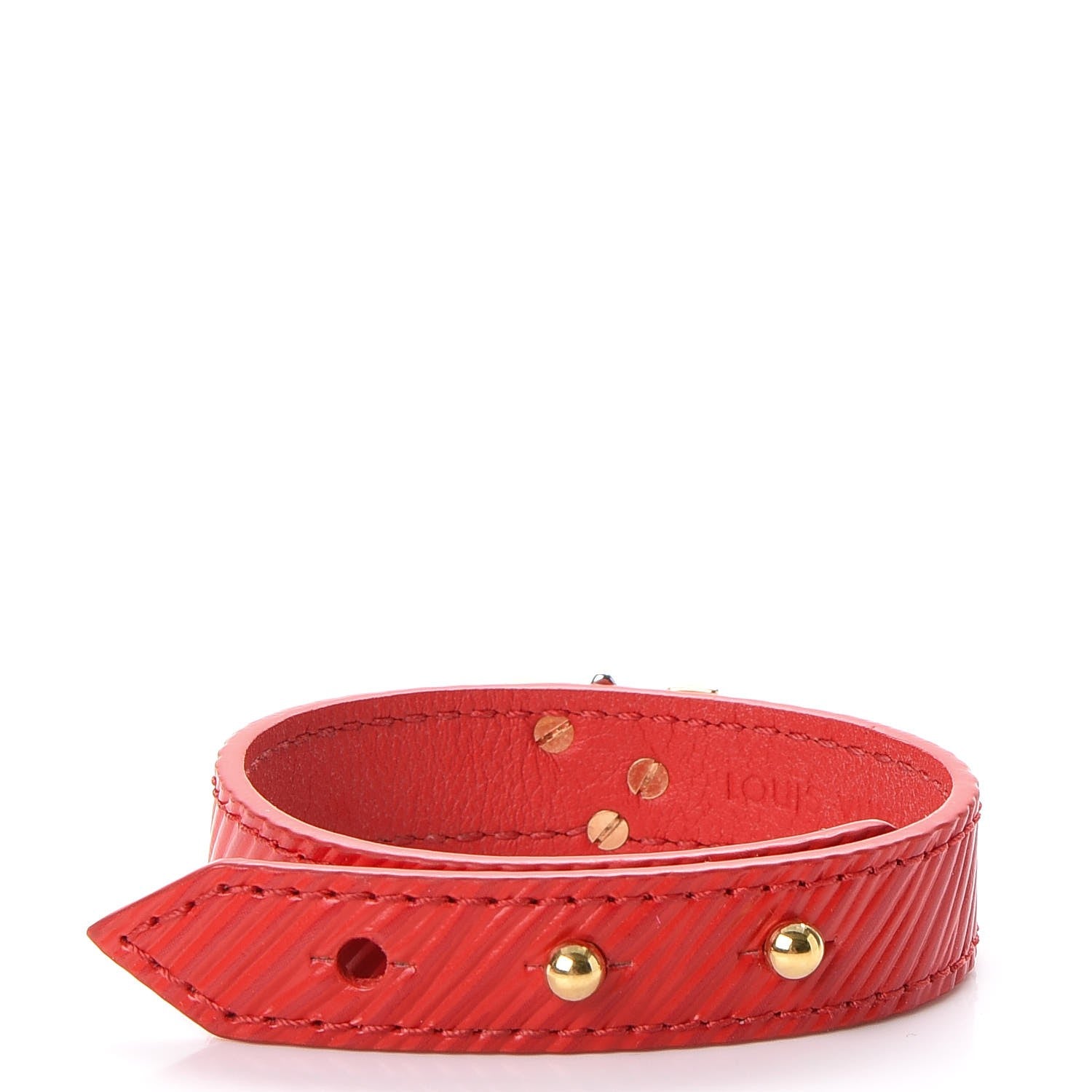 Louis Vuitton Epi Twist It Bracelet 17 Coquelicot 3 of 7