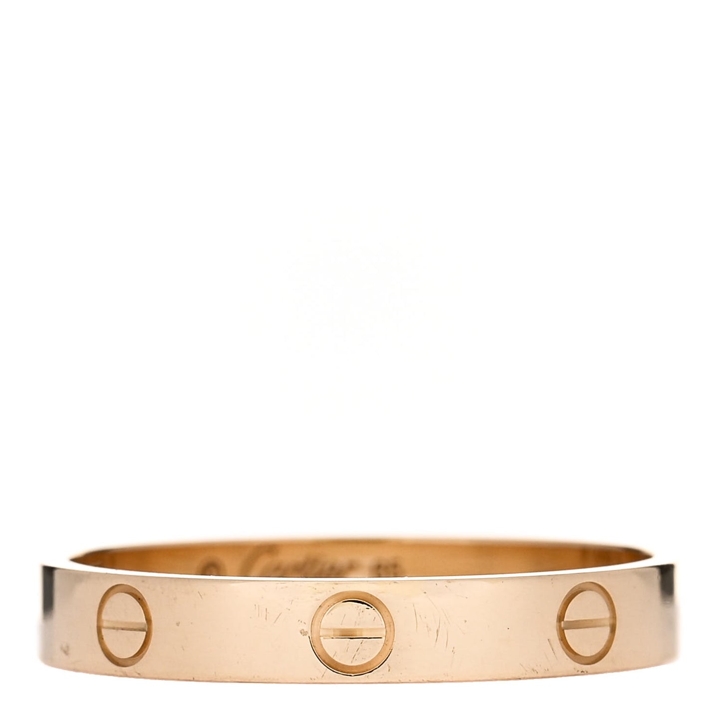 18K Yellow Gold 3.5mm LOVE Wedding Band Ring 65 11