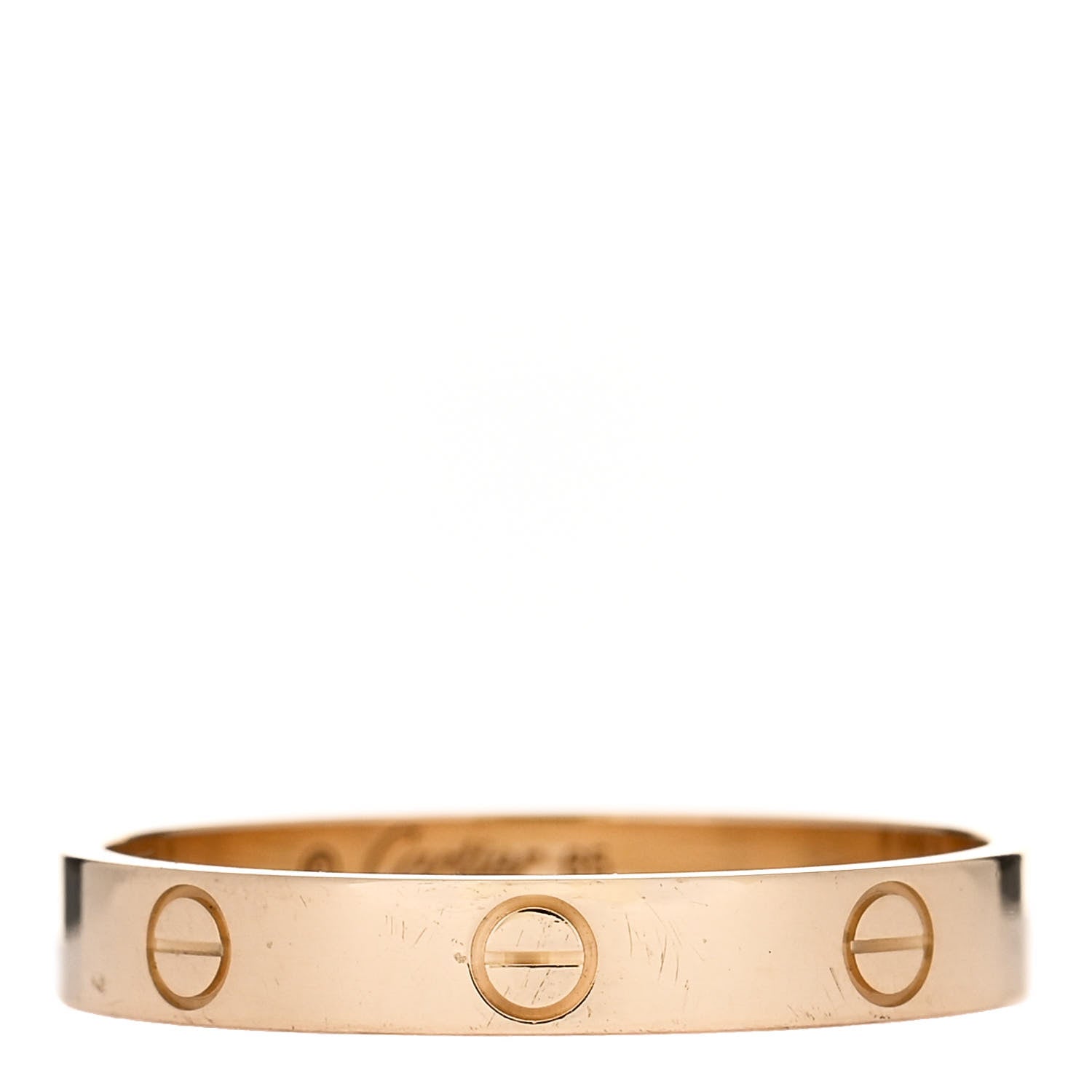 Cartier 18K Yellow Gold 3.5mm LOVE Wedding Band Ring 65 11 1 of 4
