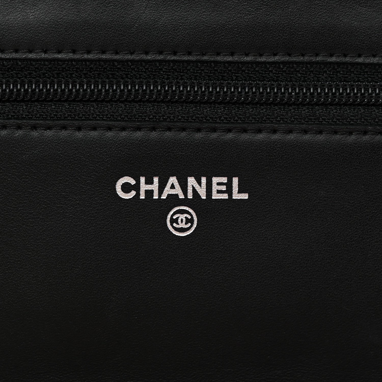 Chanel Calfskin Quilted Cambon Wallet on Chain WOC Black 6 of 15