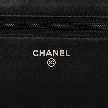 Chanel Calfskin Quilted Cambon Wallet on Chain WOC Black 6 of 15