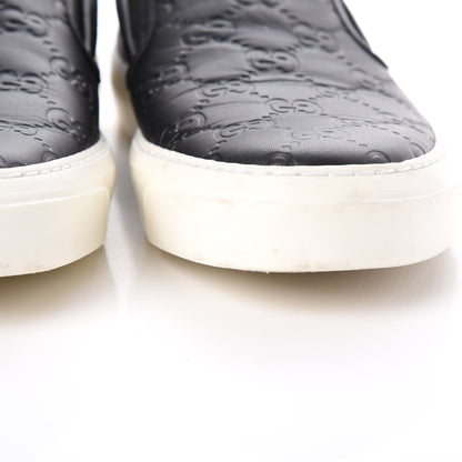 Gucci Guccissima Dublin Slip On Sneakers 38 Black 11 of 14