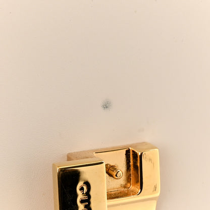 Gucci Calfskin Mini Sylvie Top Handle Bag White 11 of 13