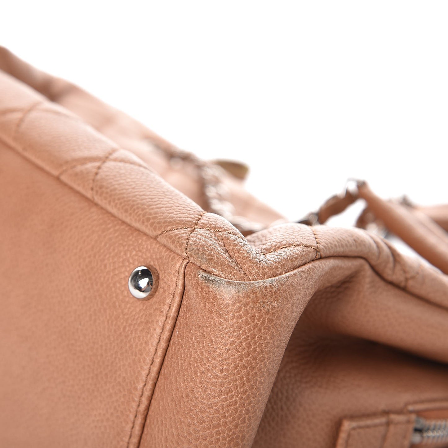 Caviar CC Timeless Tote Beige