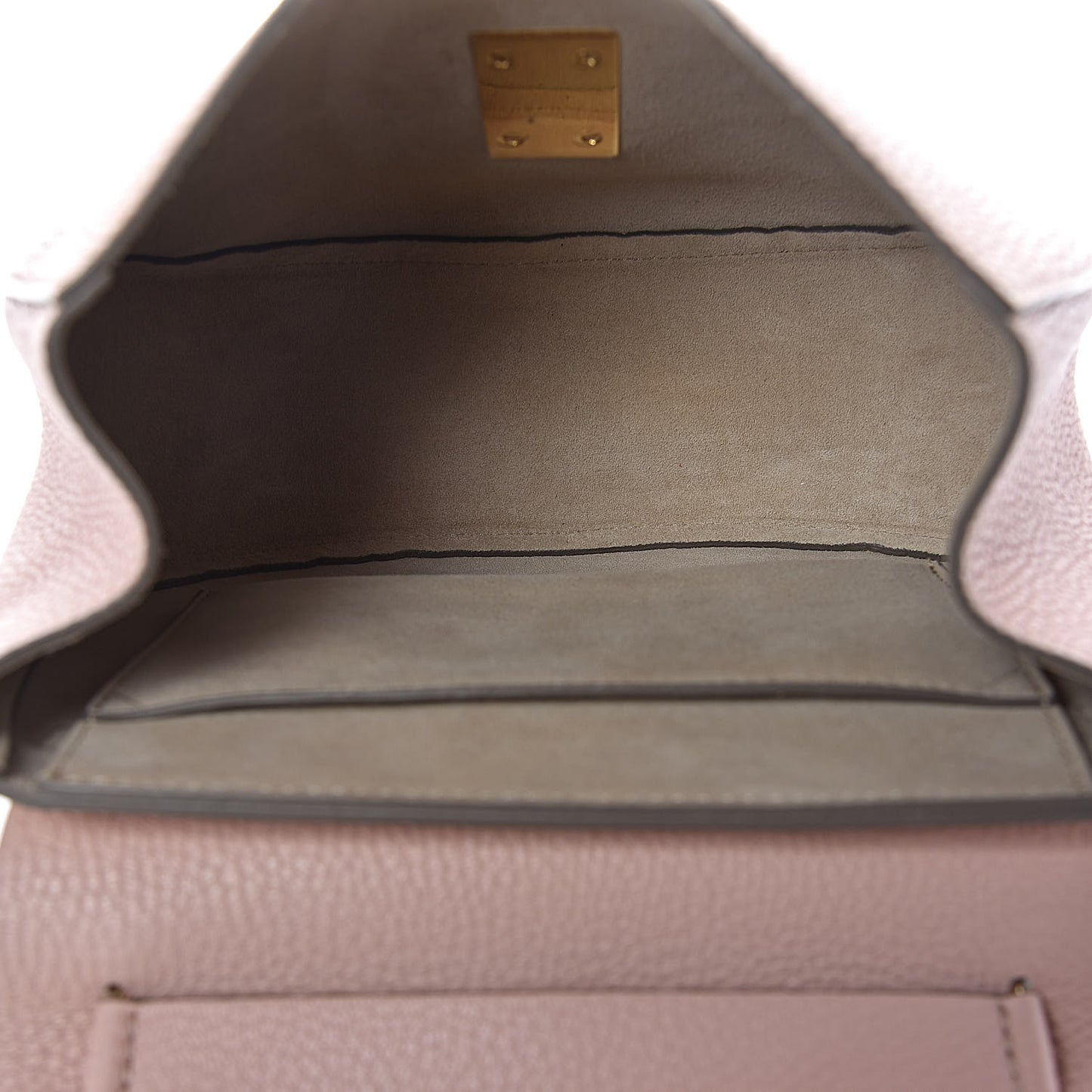 Grained Lambskin Drew Shoulder Bag Cement Pink