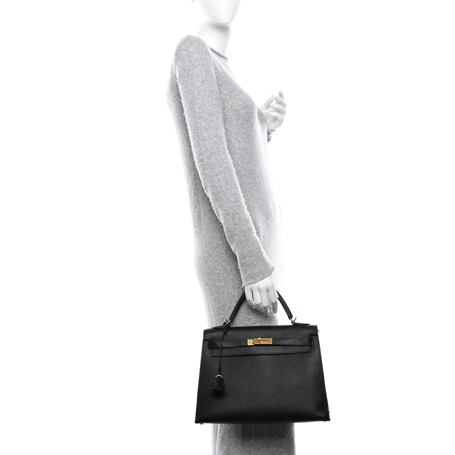 Hermes Epsom Kelly Sellier 32 Black 2 of 12