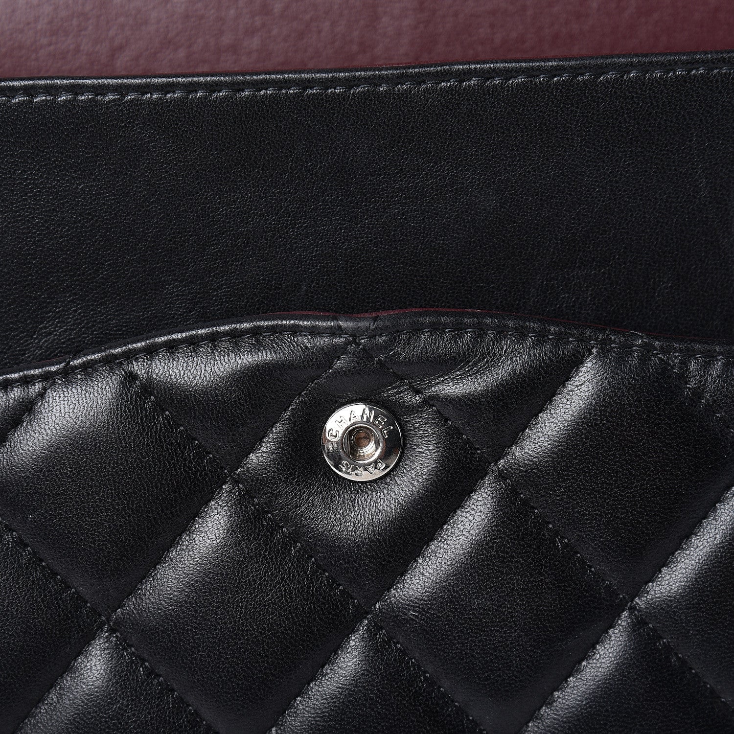 Chanel Lambskin Quilted Maxi Double Flap Black 9 of 15