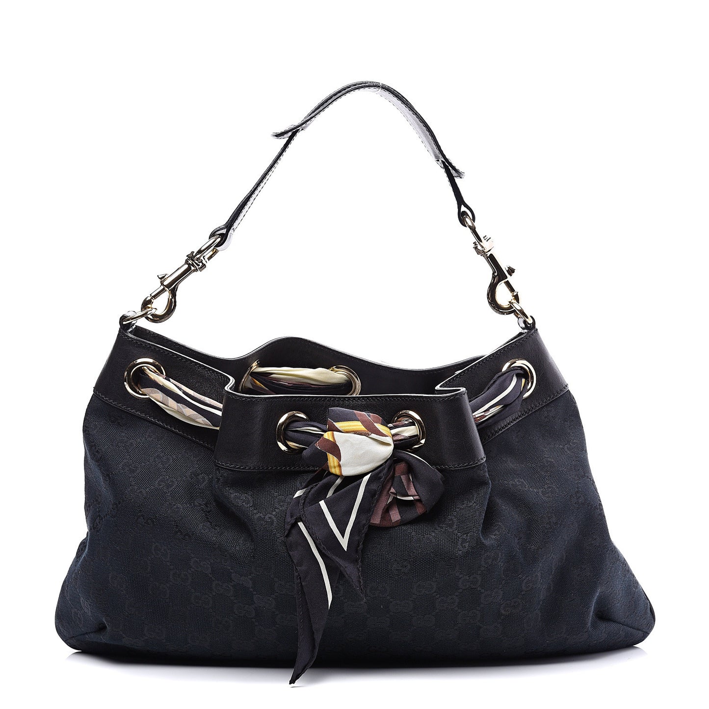 Monogram Positano Hobo Black