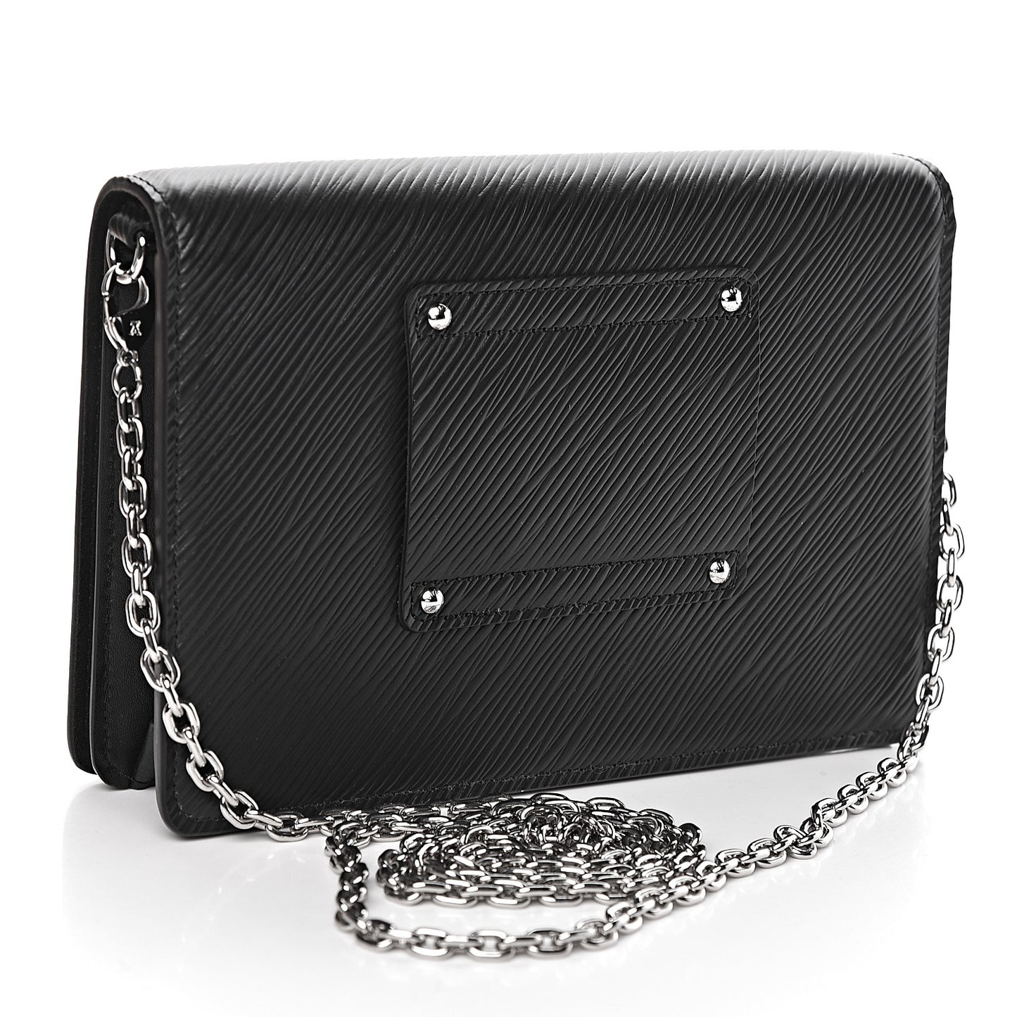 Epi Twist Belt Chain Wallet Black