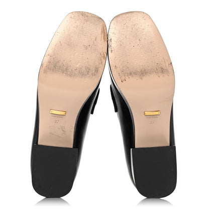 Gucci Goatskin Houdan Platform Loafers 37 Black 5 of 11