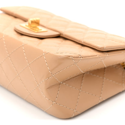 Chanel Aged Calfskin Quilted 2.55 Reissue Mini Flap Beige 10 of 10