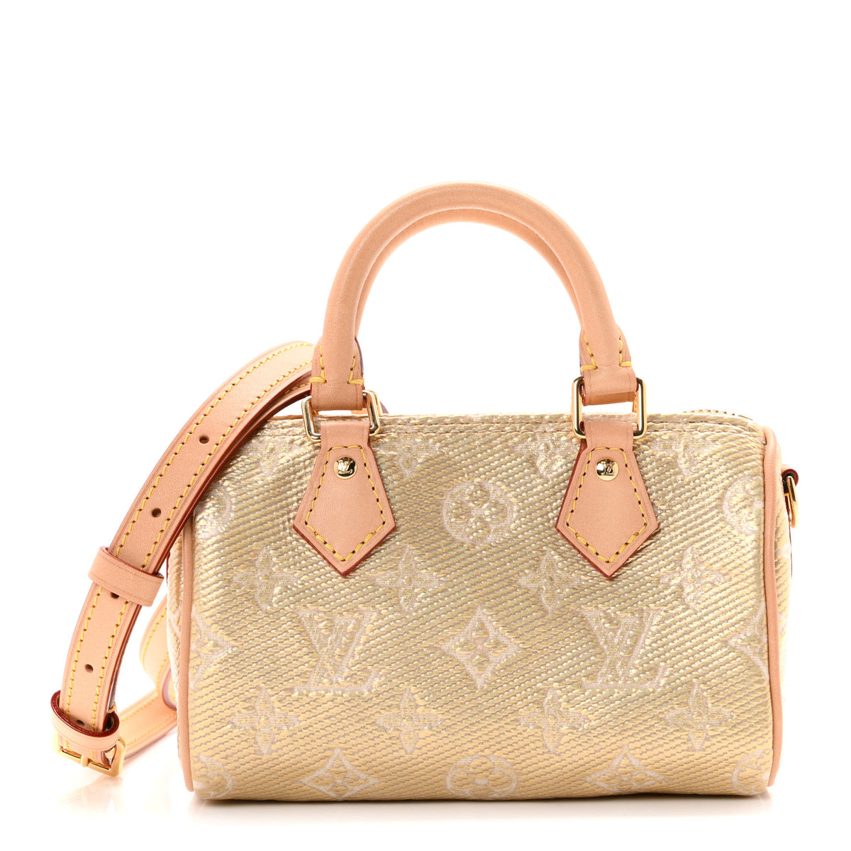Louis Vuitton Monoglam Nano Speedy Beige 1 of 9