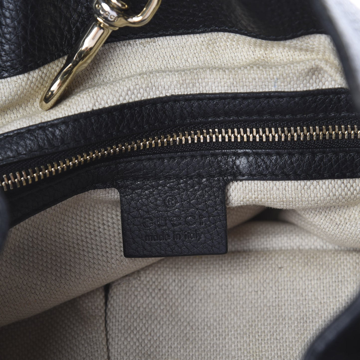 Pebbled Calfskin Medium Soho Chain Shoulder Bag Black