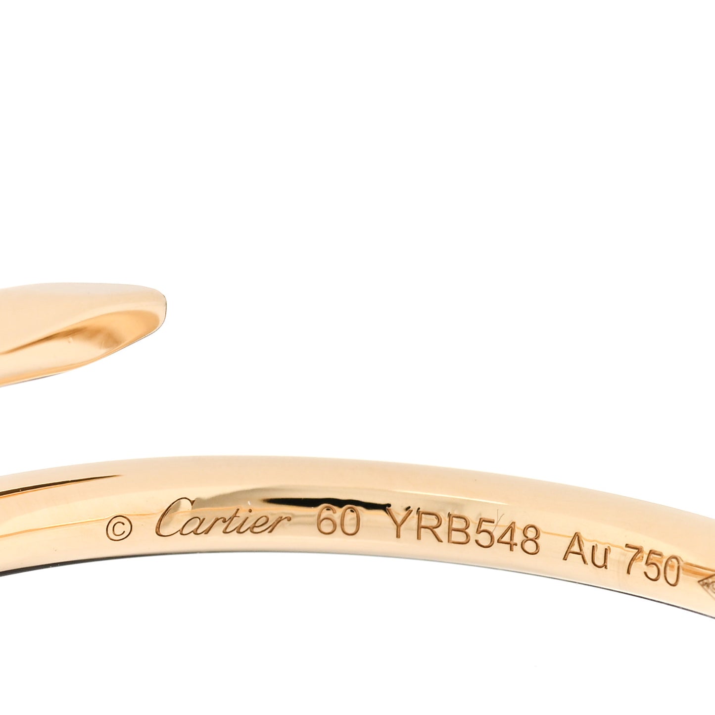 18K Yellow Gold Small Juste Un Clou Ring 60 9