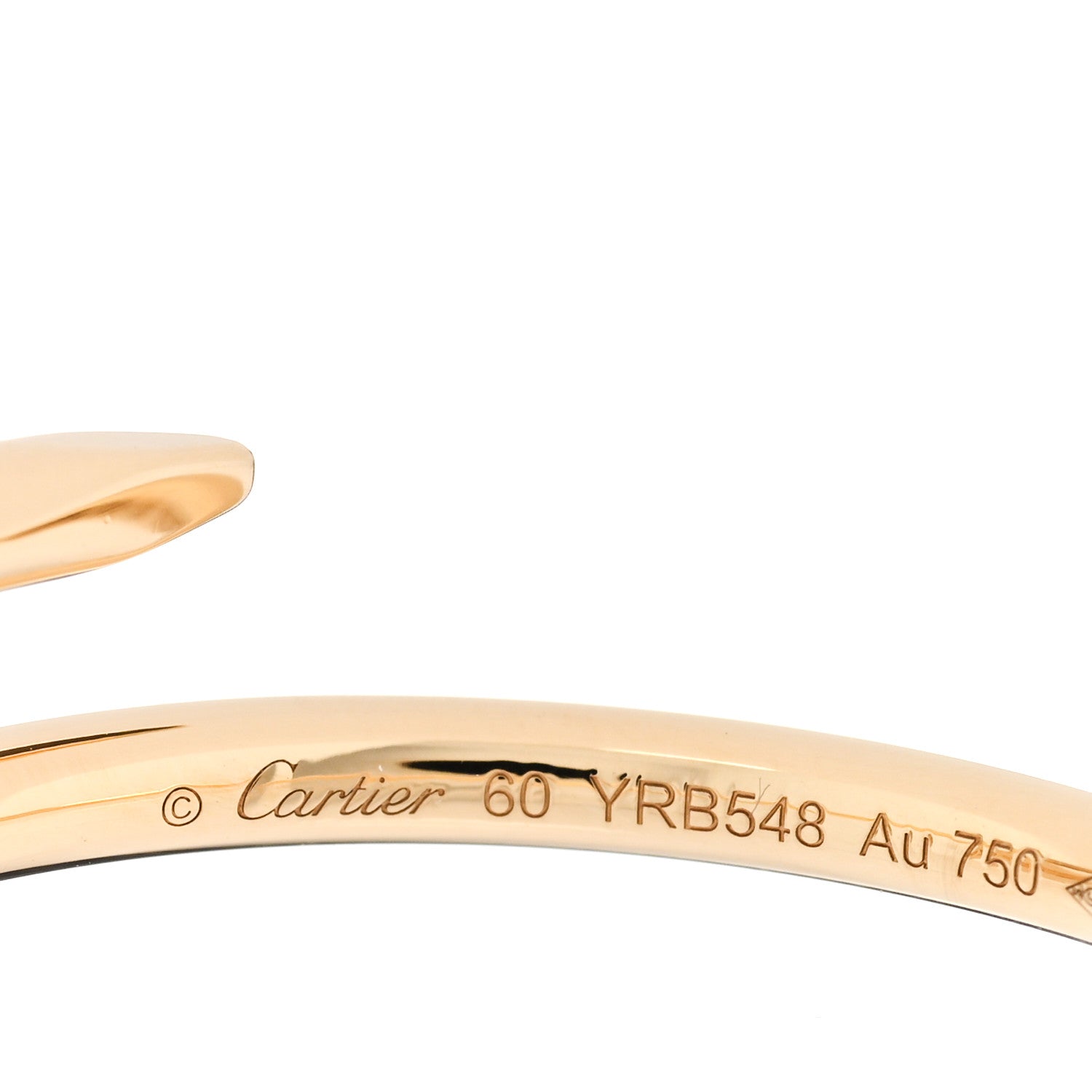 Cartier 18K Yellow Gold Small Juste Un Clou Ring 60 9 4 of 5