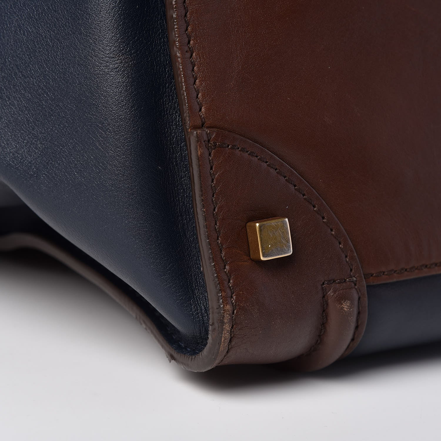 Celine Smooth Calfskin Mini Tri-Color Luggage Navy 14 of 17
