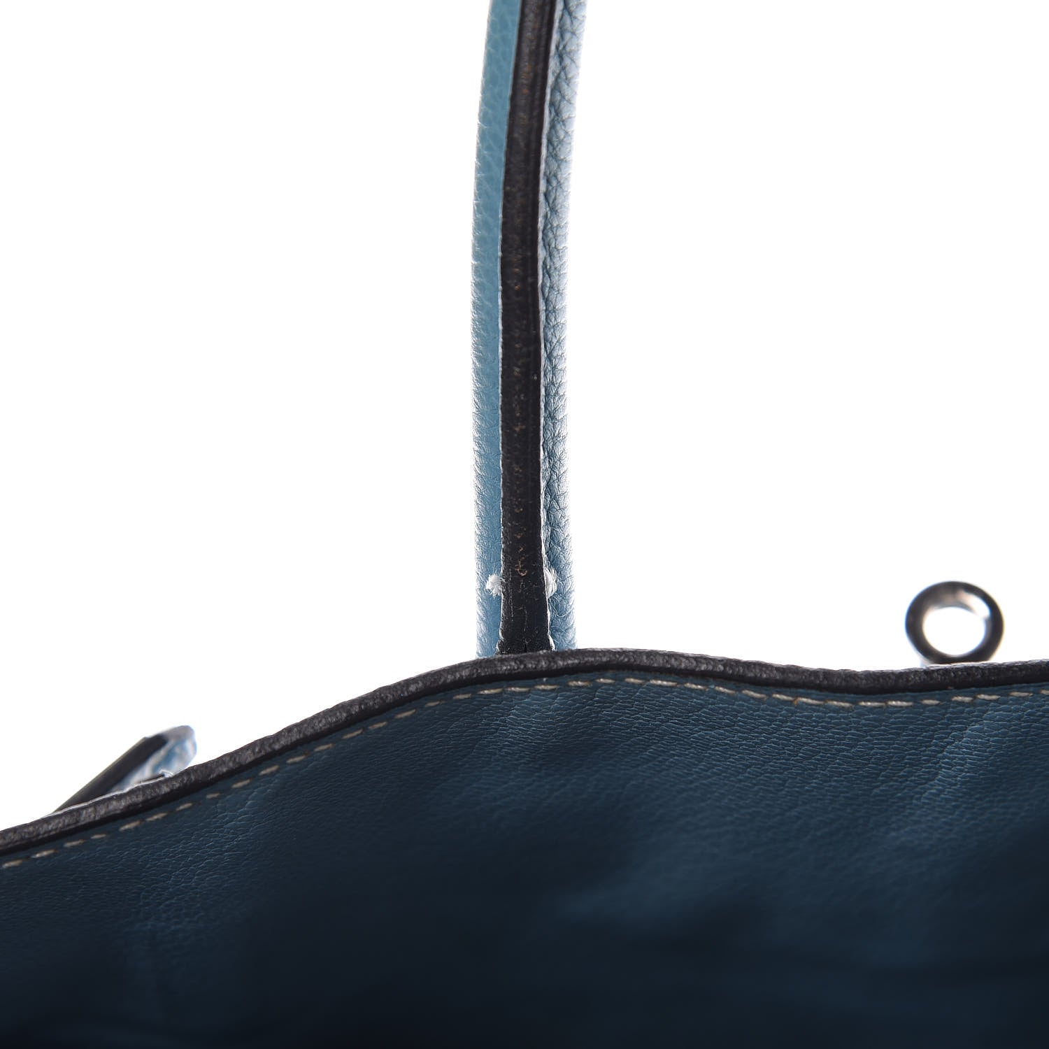 Hermes Taurillon Clemence Birkin 30 Blue Jean 33 of 51