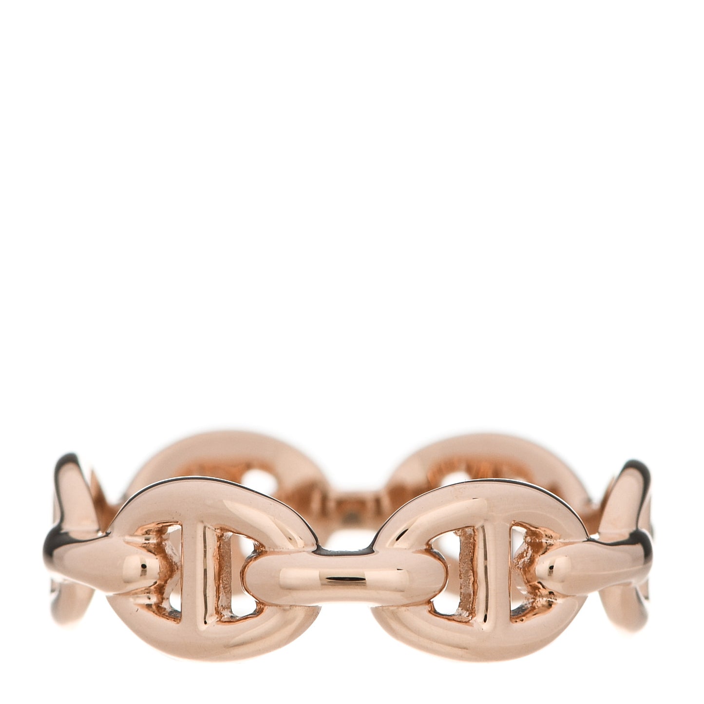 18K Rose Gold PM Chaine D'Ancre Enchainee Ring 51 5.75