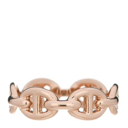 Hermes 18K Rose Gold PM Chaine D'Ancre Enchainee Ring 51 5.75 3 of 5