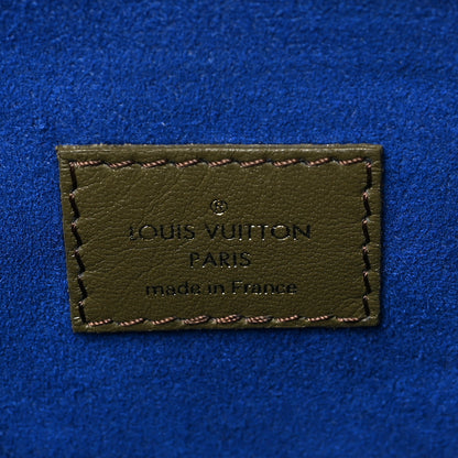 Louis Vuitton Lambskin Embossed Monogram Coussin MM Khaki 6 of 8
