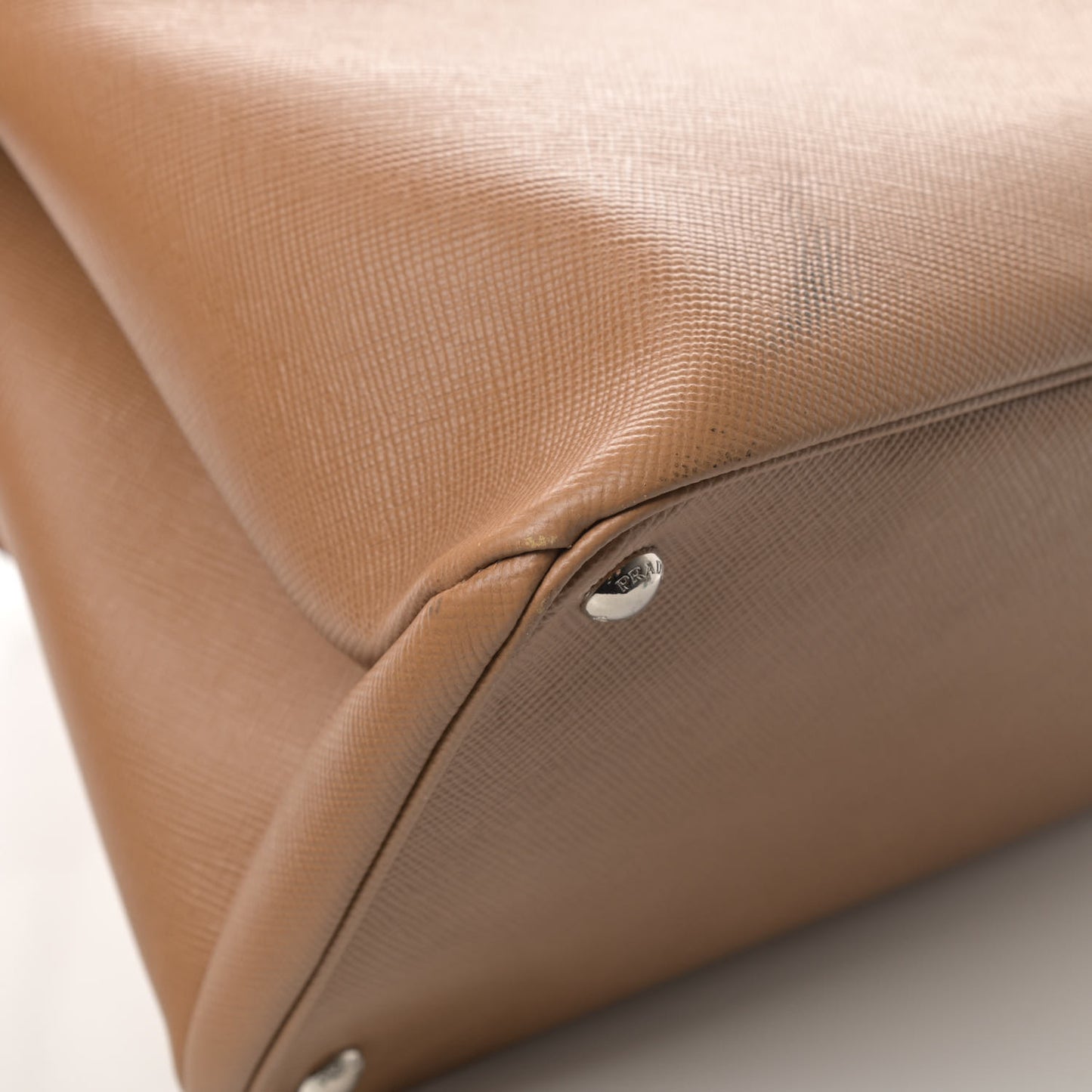 Saffiano Cuir Twin Tote Caramel